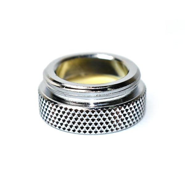 Thrifco Plumbing Aerator Adapter Small Male PP Size: 55/64 Inch-27T x 3/4 Inch-2 4400404 - main